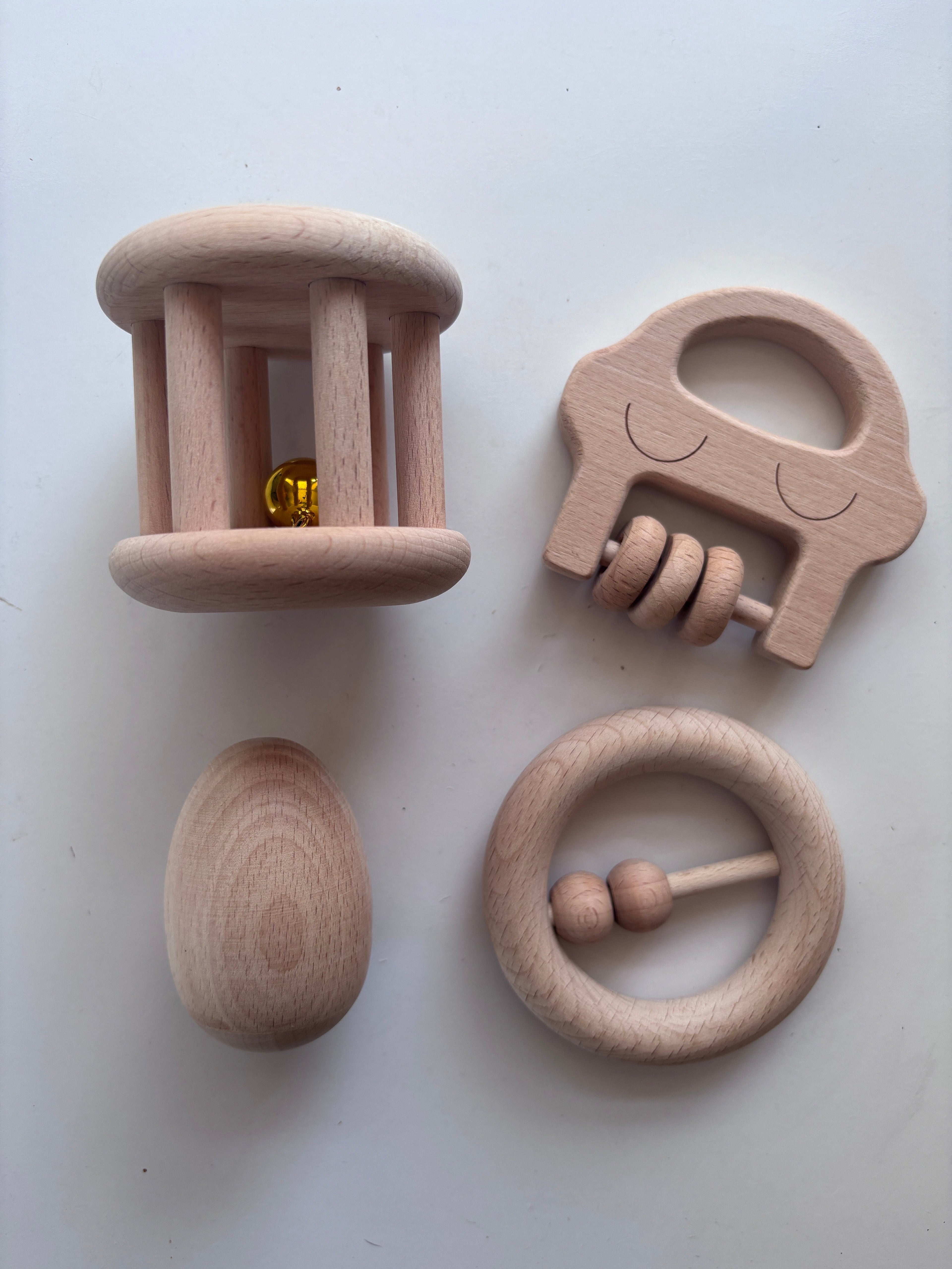 Wooden rattle