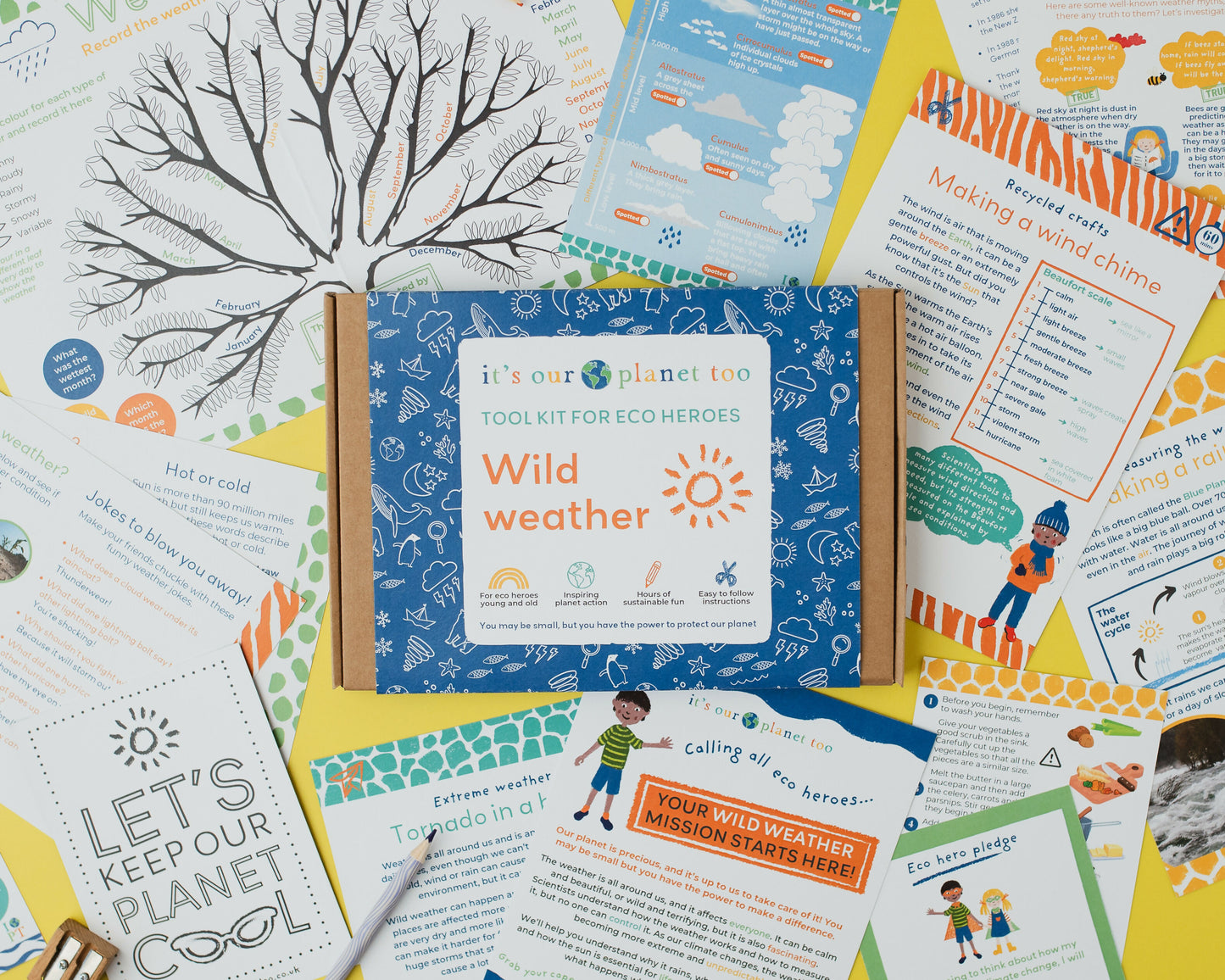 WILD WEATHER - Children’s eco activity kit (Age 5+) — Montessori wooden toy UK | KIDDYKIND