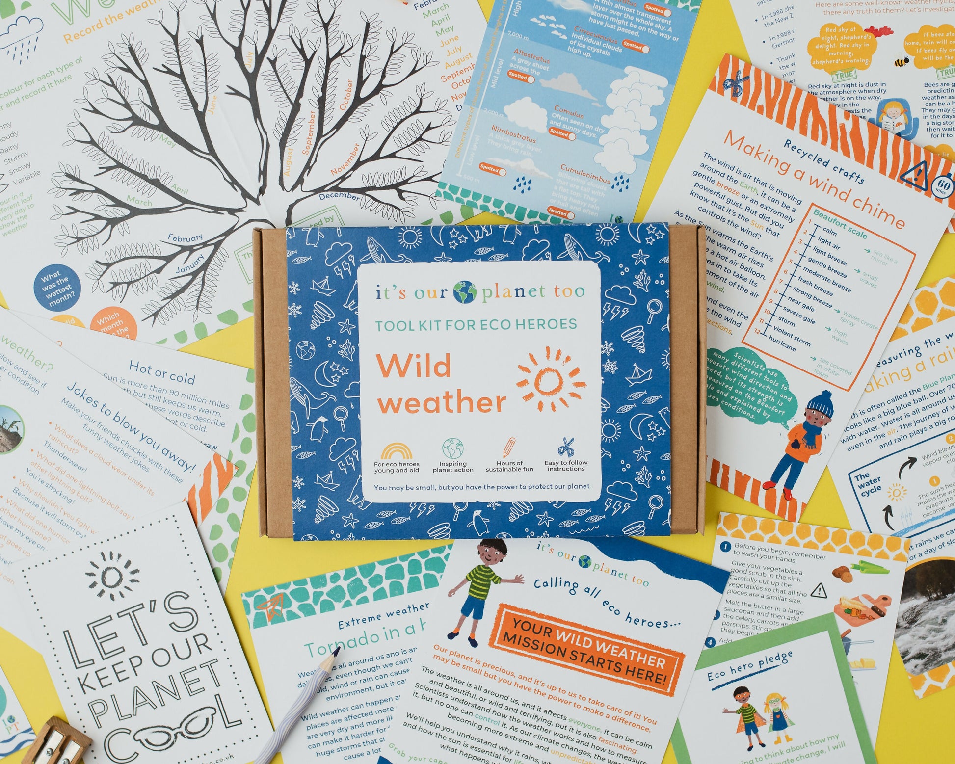 WILD WEATHER - Children’s eco activity kit (Age 5+) — Montessori wooden toy UK | KIDDYKIND