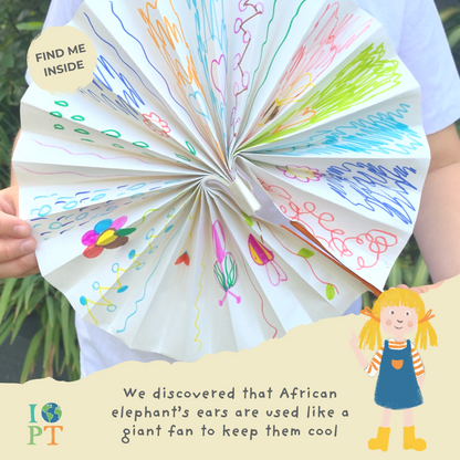 AWESOME AFRICAN ELEPHANTS - Children’s eco activity kit (Age 5+) | natural wooden toy for toddlers UK