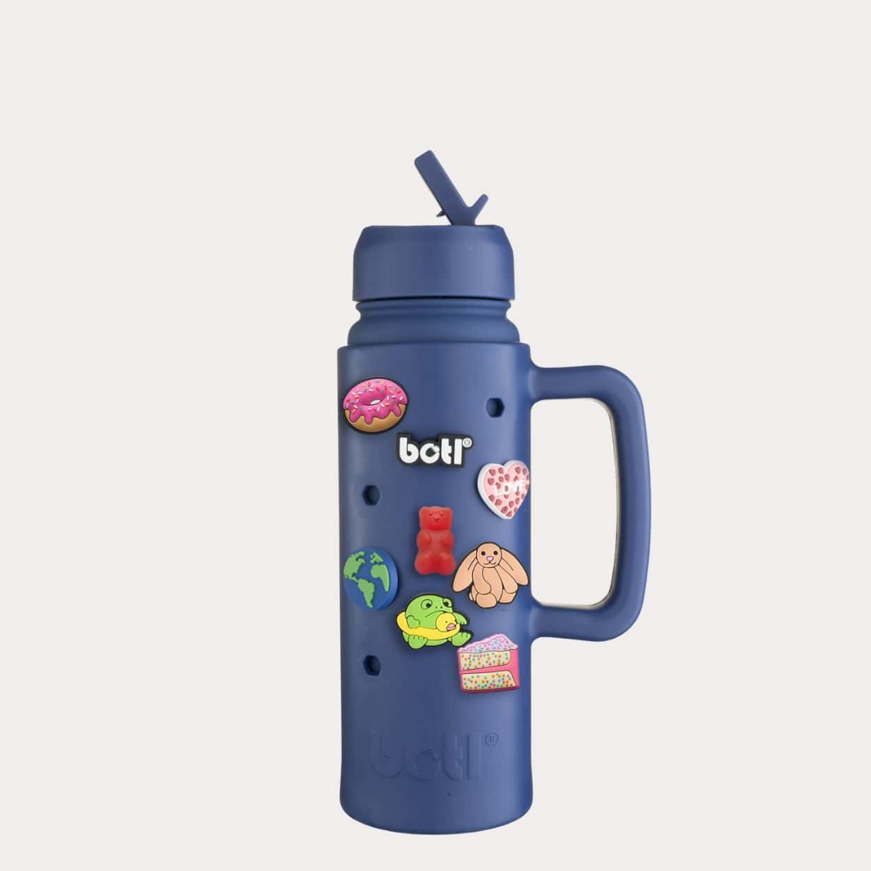 700ml Personalised Insulated Leakproof bottle | Prince Blue | BOTL | BPA-free plastic-free kids bottle UK