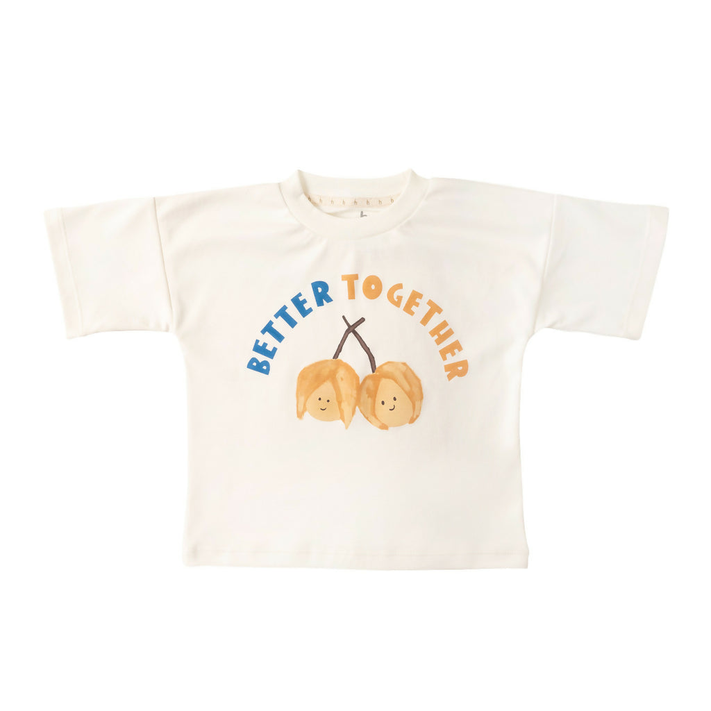 organic cotton kids t-shirt with words better together from the best sustainable kids brands