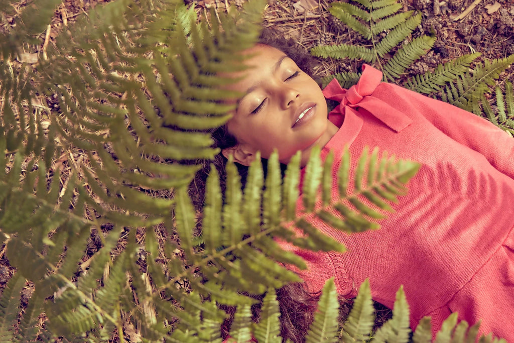 Ribbon Neck Dress - Cashmere & Organic Cotton