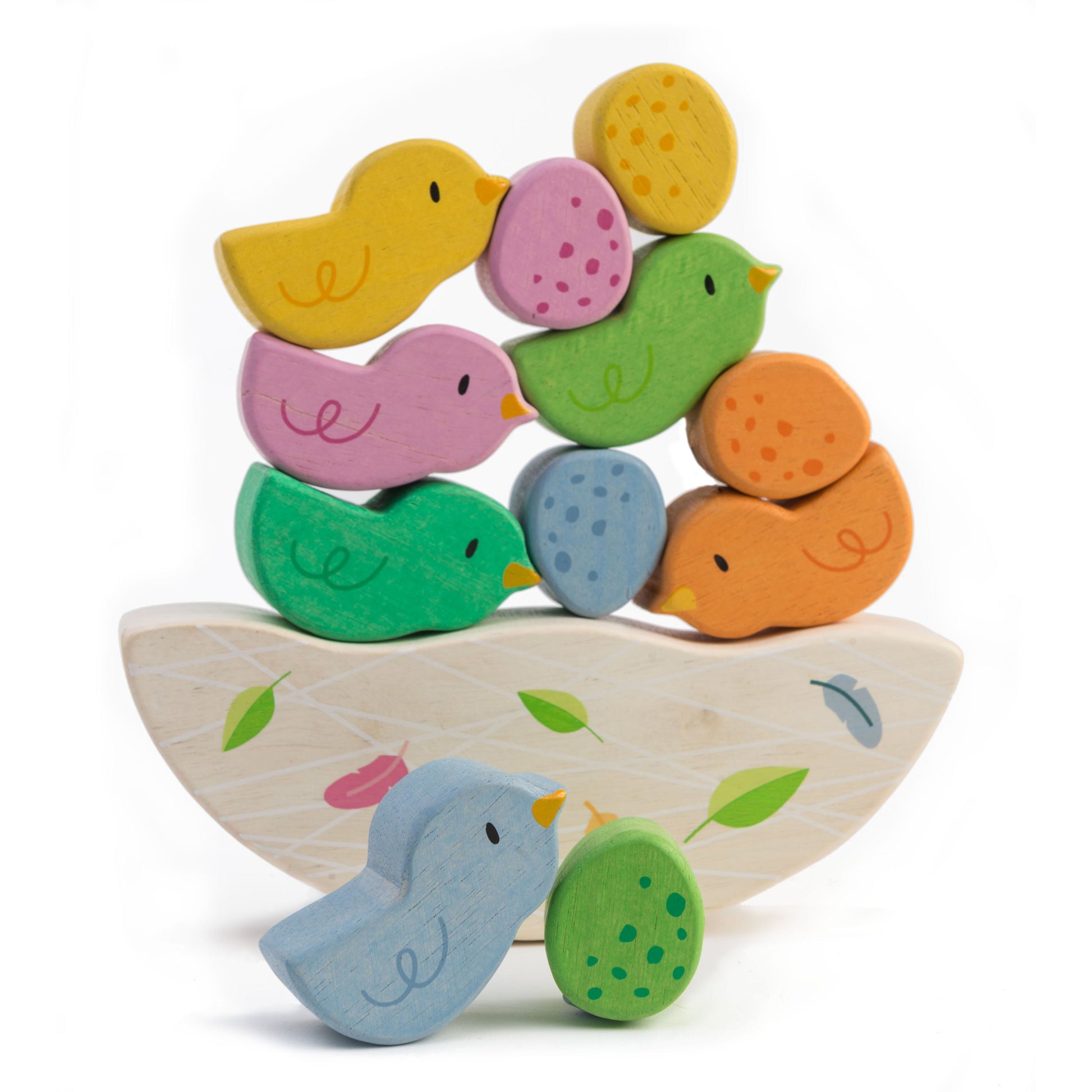 Rocking Baby Birds | natural wooden toy for toddlers UK