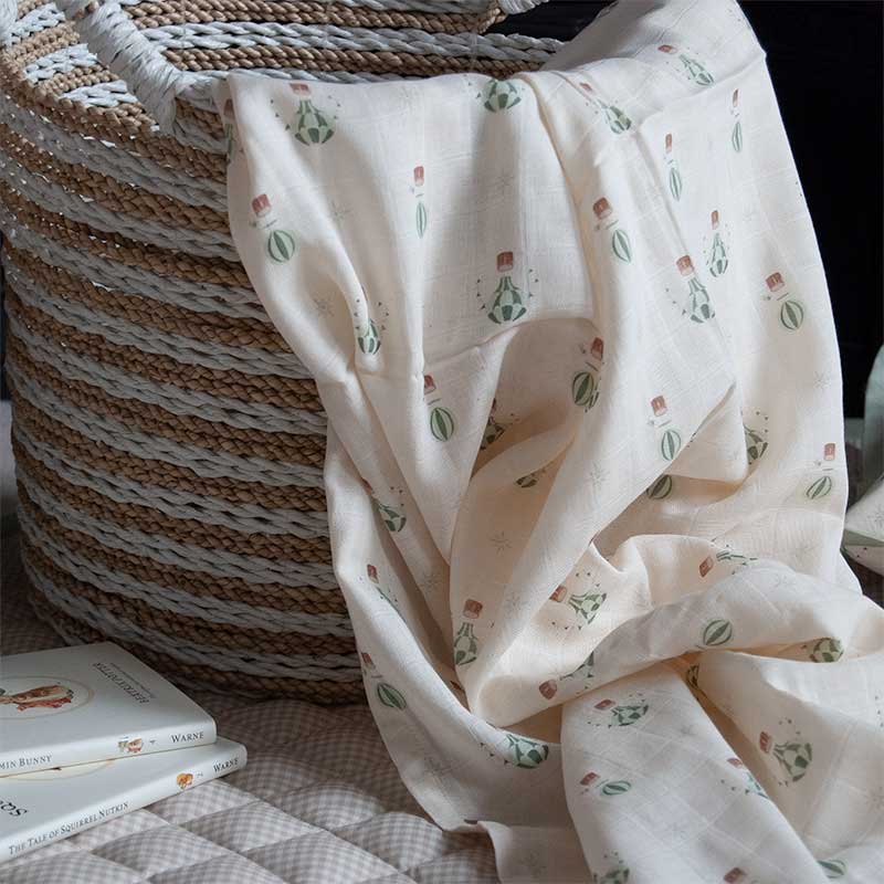Hot Air Balloon Muslin Swaddle