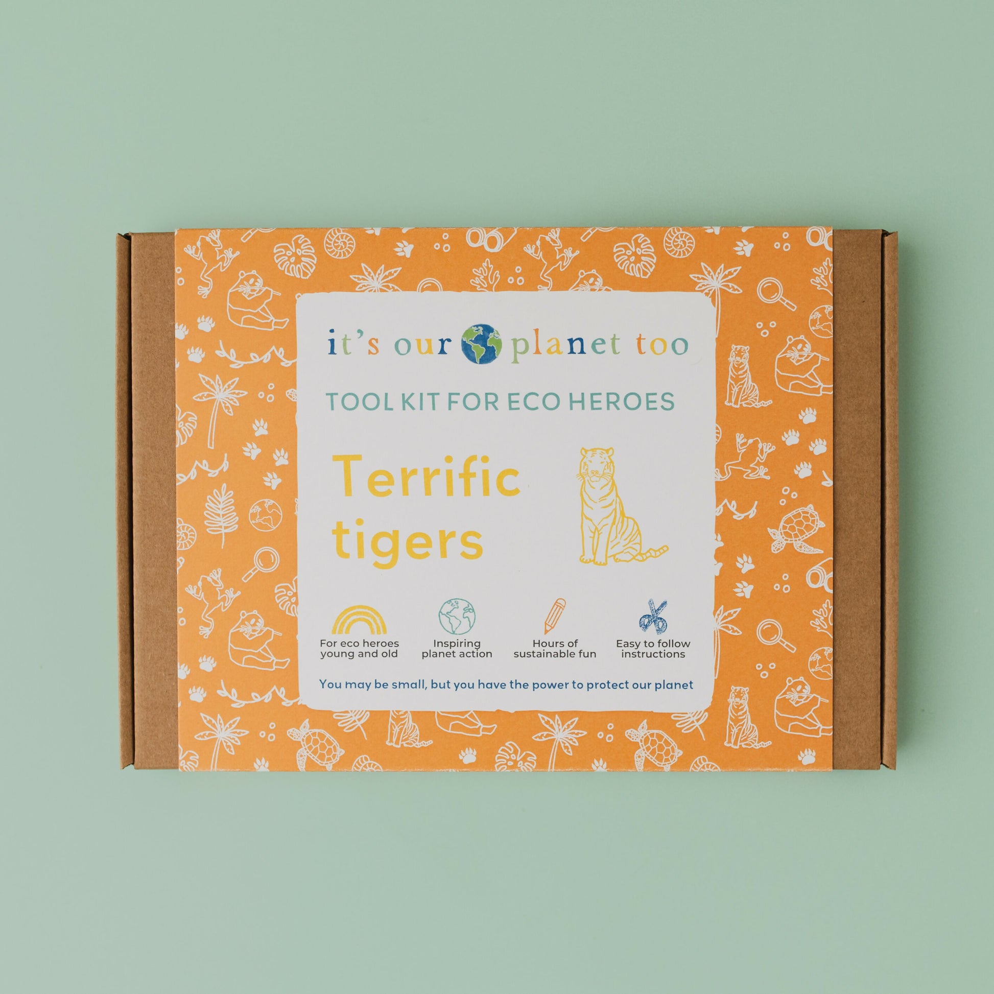 TERRIFIC TIGERS - Children’s eco activity kit (Age 5+) | open-ended wooden toy for kids UK