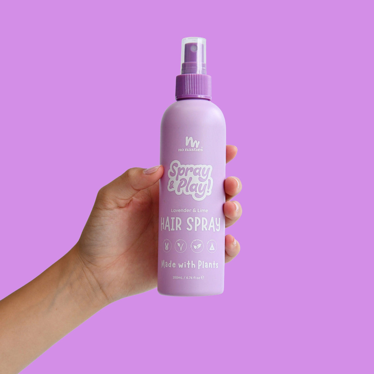 Alcohol-Free Kids Hair Spray – Lavender & Lime, 200ml