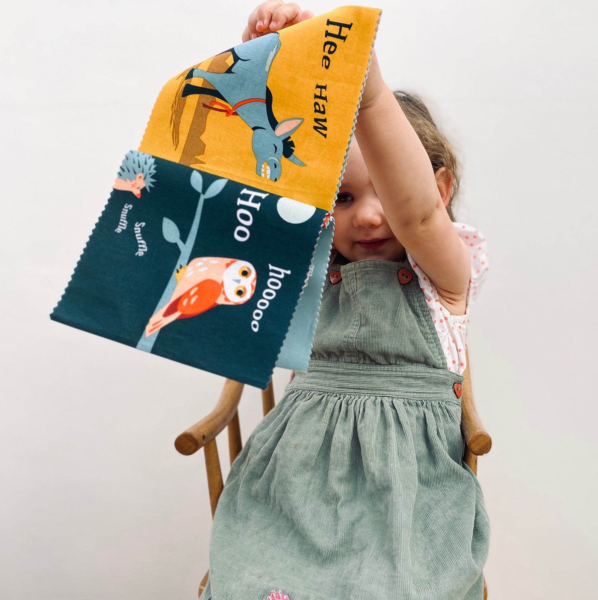 The Noisy Farmyard Rag Book | sustainable organic baby UK