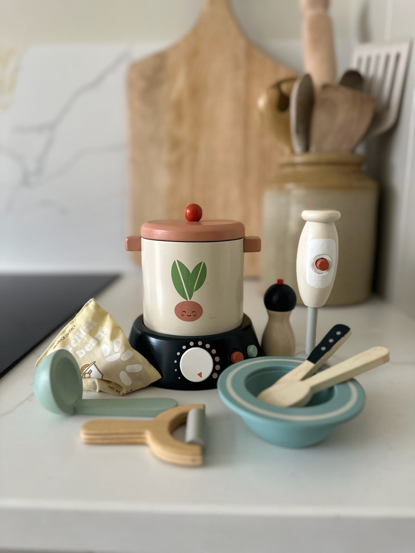 Stir and Serve Soup Set — Montessori wooden toy UK | KIDDYKIND
