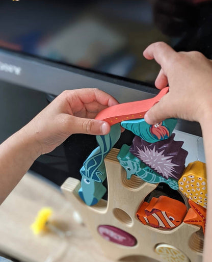 Sustainable Montessori toy: Stacking Coral Reef | KIDDYKIND