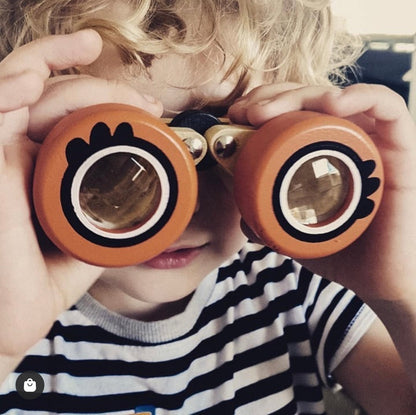 Safari Binoculars | open-ended wooden toy for kids UK