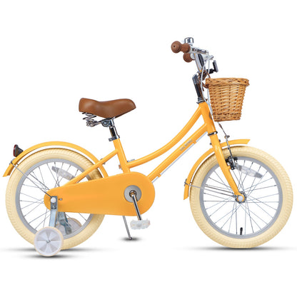 Glerc Little Molly 16 inch kids bike with stabilisers, wicker basket and mudguards, view 35
