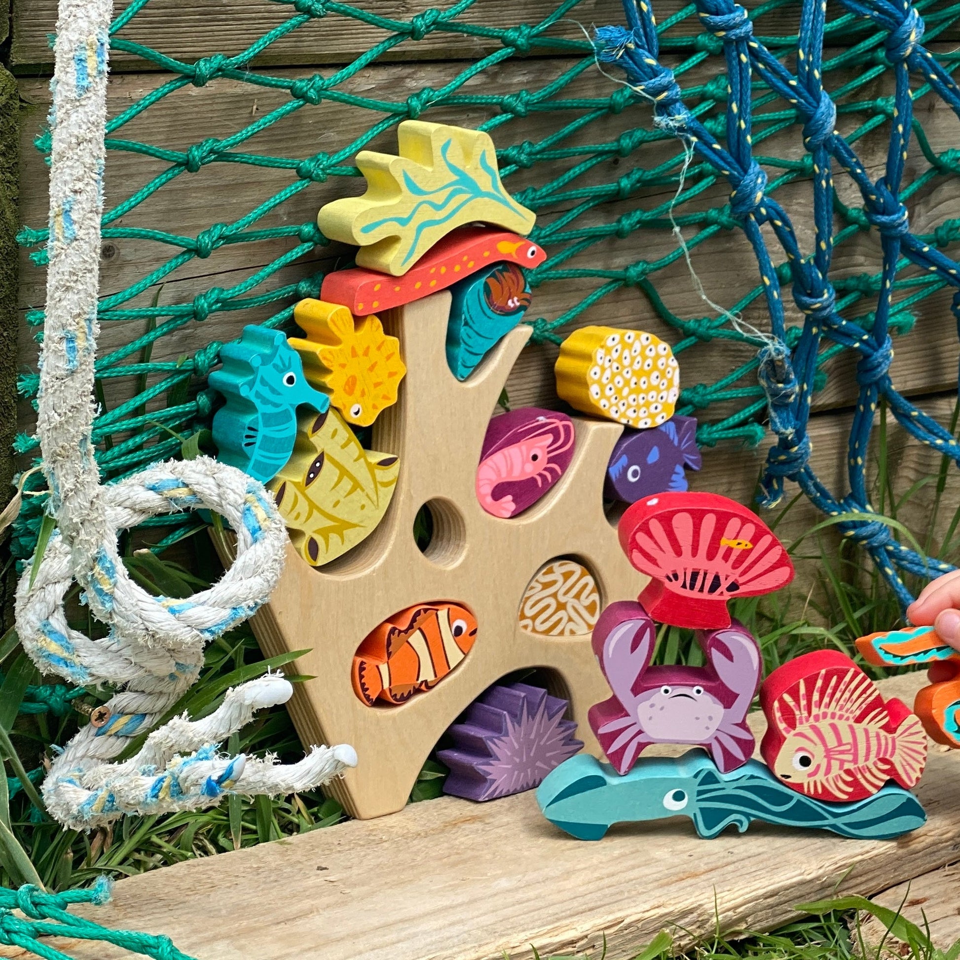 Sustainable Montessori toy: Stacking Coral Reef | KIDDYKIND
