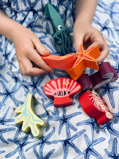 Sustainable Montessori toy: Stacking Coral Reef | KIDDYKIND