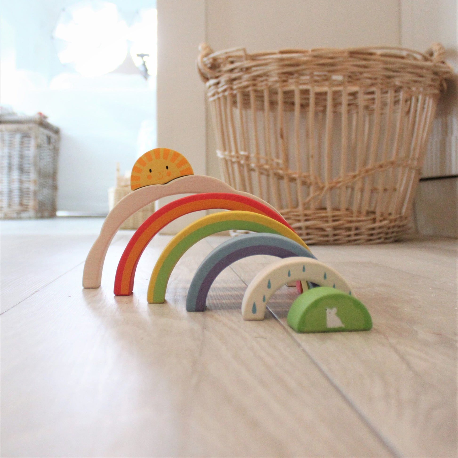 Rainbow Tunnel — Montessori wooden toy UK | KIDDYKIND