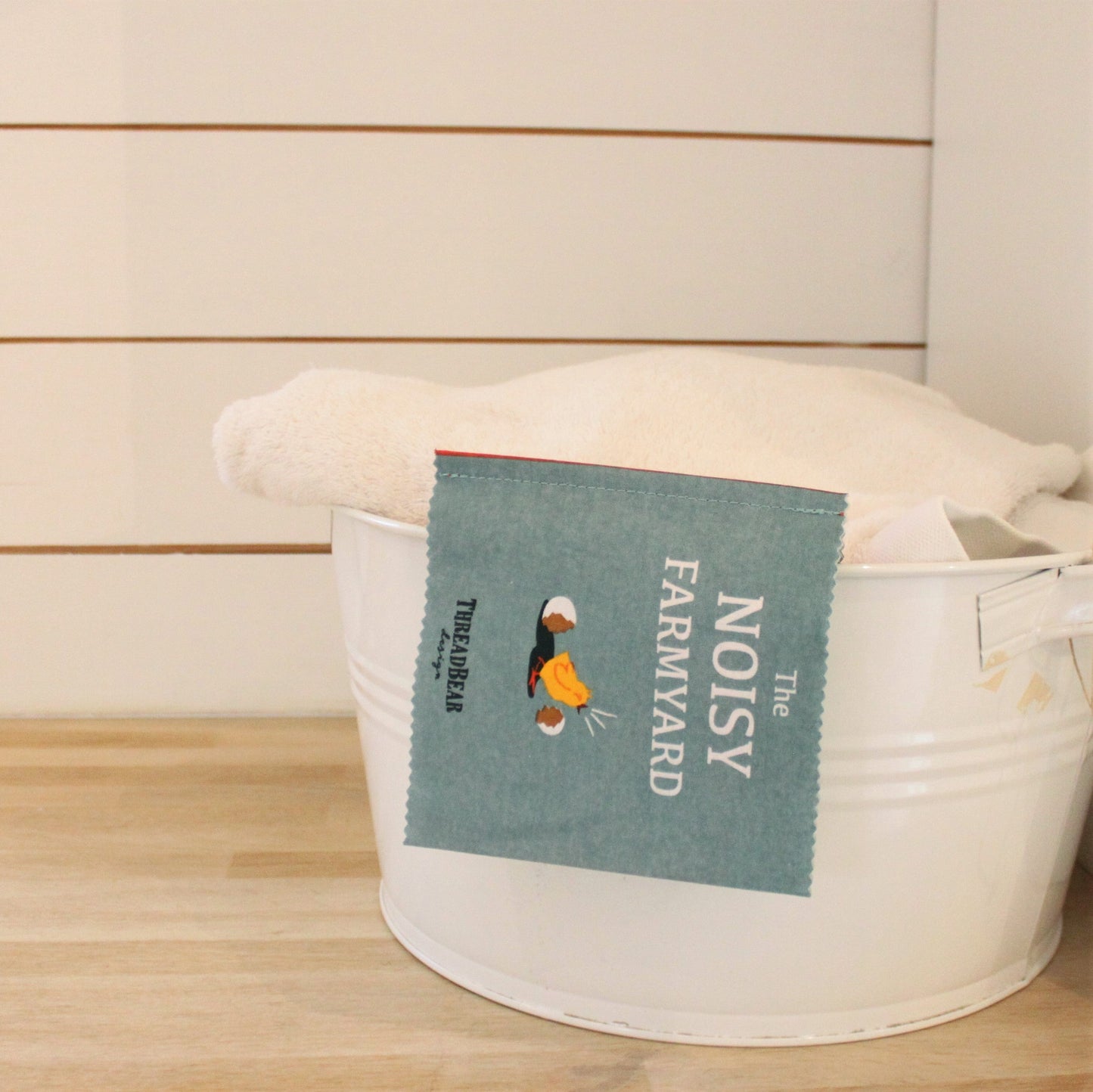 The Noisy Farmyard Rag Book | sustainable organic baby UK