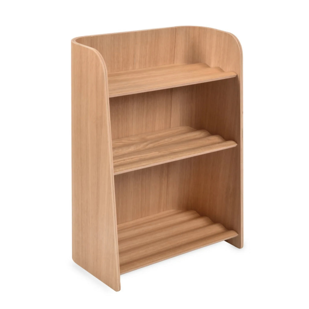 Kids wooden bookcase montessori inspired kids bookcase by curve lab
