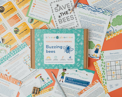 Sustainable Montessori toy: BUZZING BEES - Children’s eco activity kit (Age 5+) | KIDDYKIND