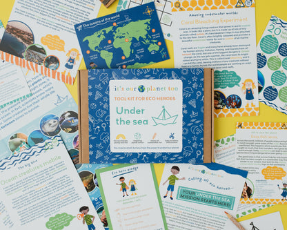 Sustainable Montessori toy: UNDER THE SEA - Children’s eco activity kit (Age 5+) | KIDDYKIND