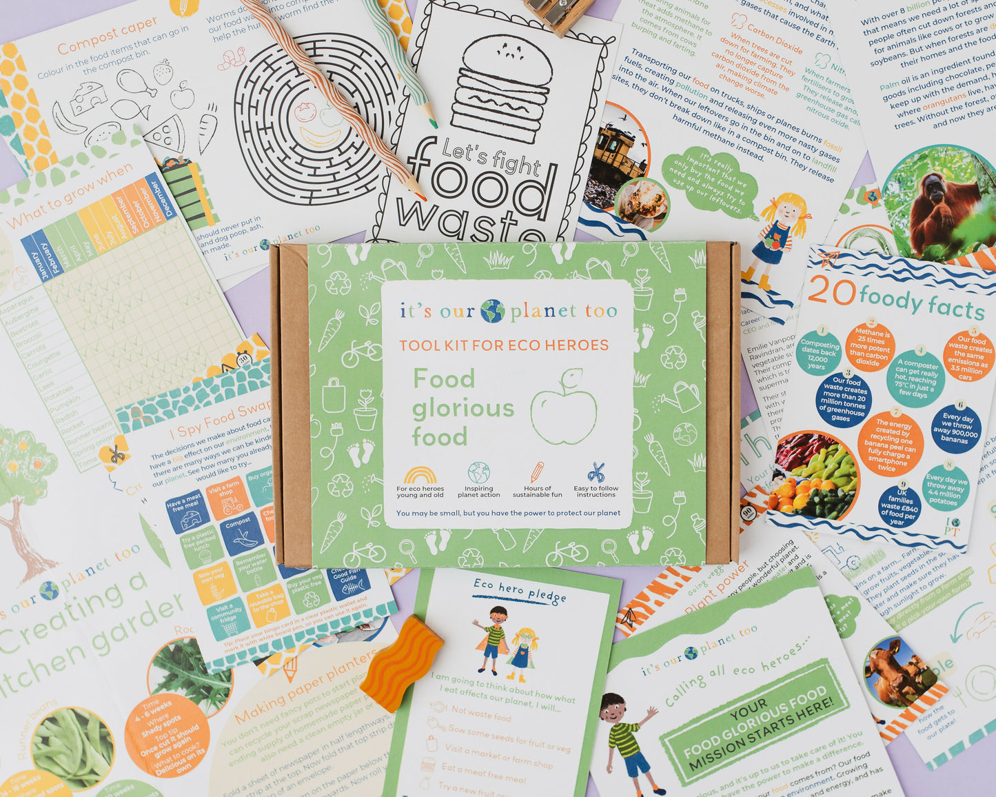 FOOD GLORIOUS FOOD - Children’s eco activity kit (Age 5+) — Montessori wooden toy UK | KIDDYKIND