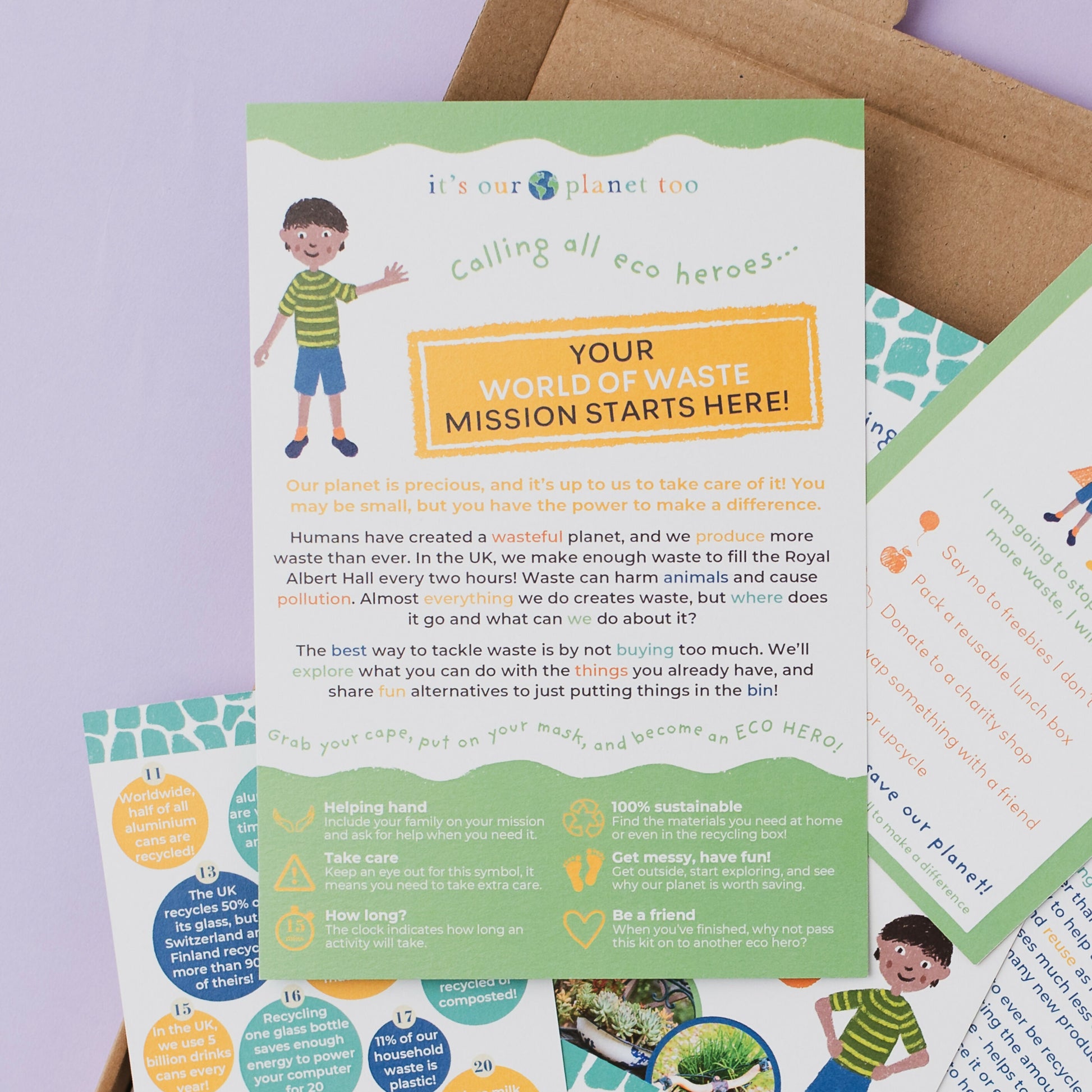 Sustainable Montessori toy: A WORLD OF WASTE - Children’s eco activity kit (Age 5+) | KIDDYKIND