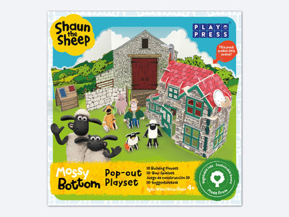 PlayPress Shaun the Sheep Mossy Bottom Playset Packaged