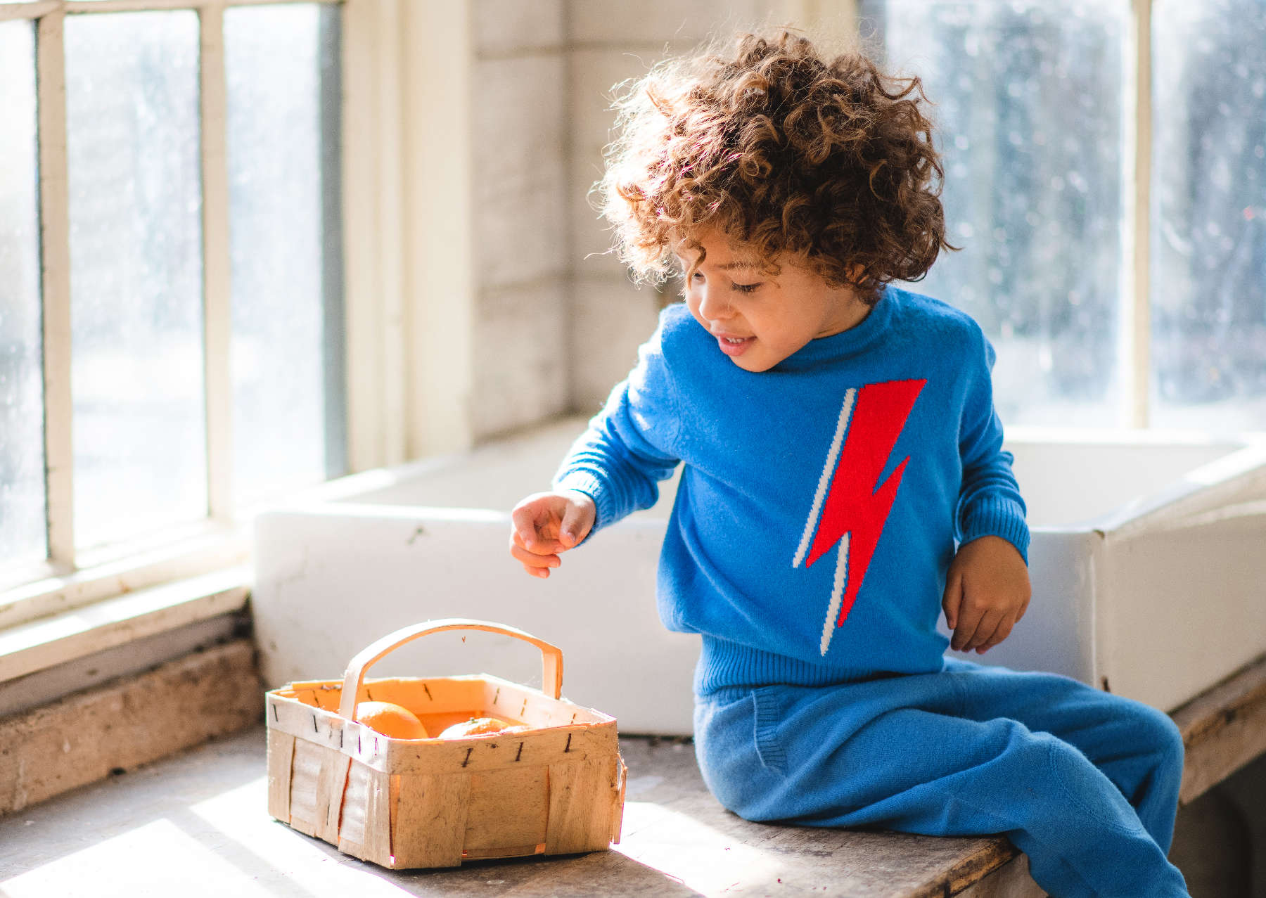 MIKA & MILO Lightning Jumper | 100% cashmere - - organic cotton cashmere
