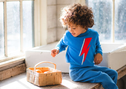MIKA & MILO Lightning Jumper | 100% cashmere - - organic cotton cashmere