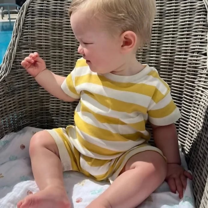 Organic Cotton Reef Romper