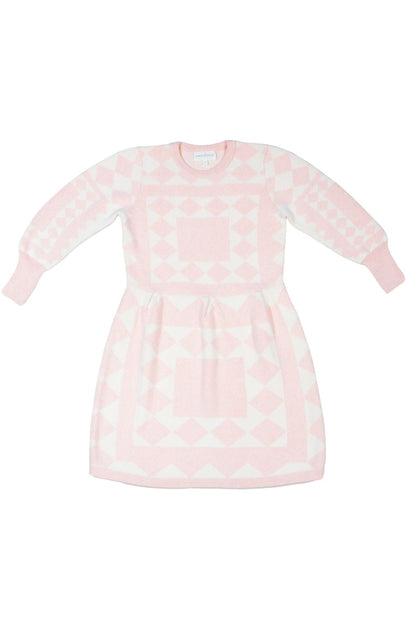 Aztec Dress | Blush by MIKA & MILO, organic cotton, vetted by KIDDYKIND
