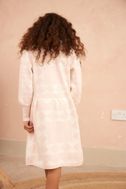 Aztec Dress | Blush by MIKA & MILO, organic cotton, vetted by KIDDYKIND