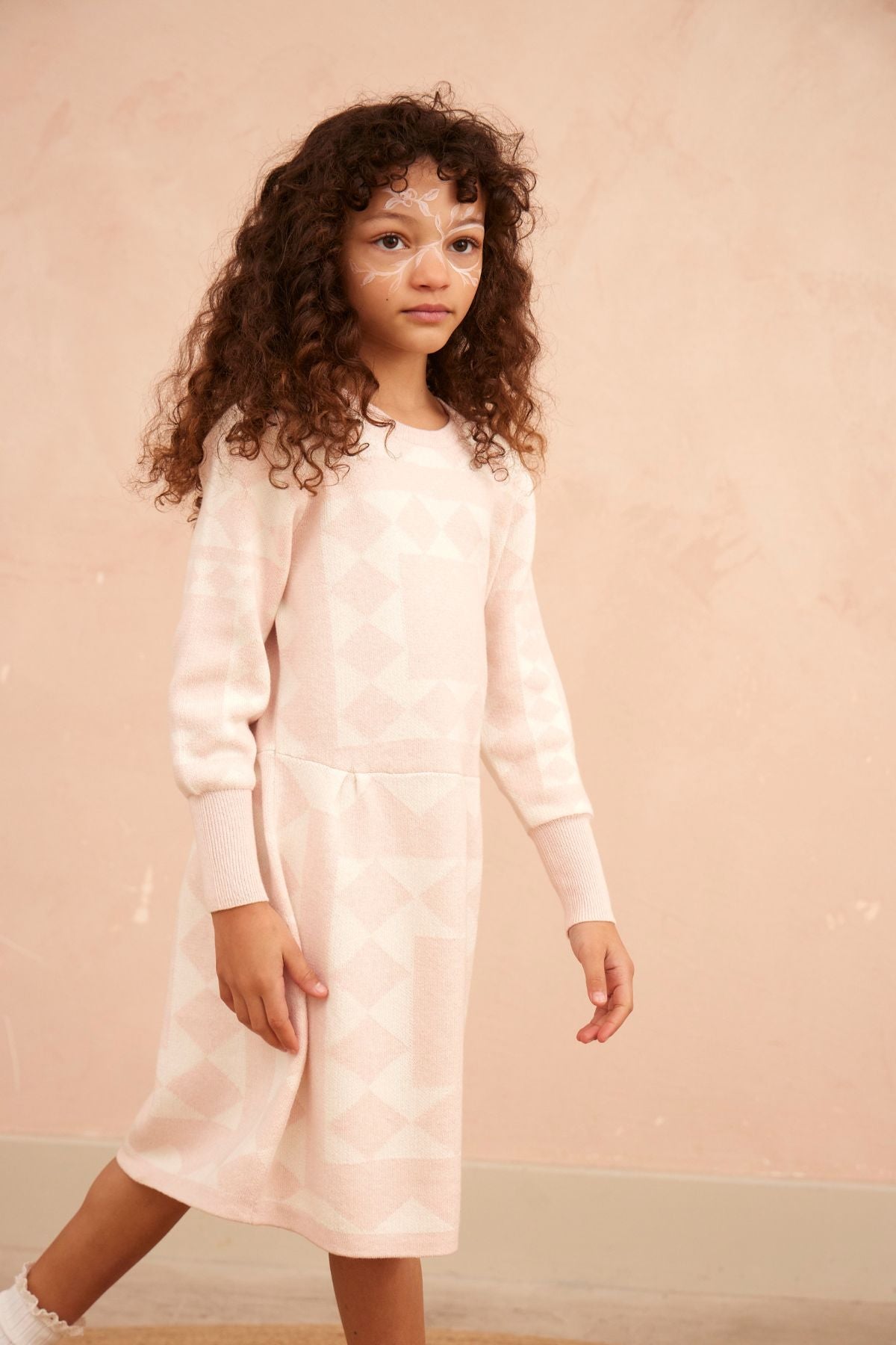 Aztec Dress | Blush by MIKA & MILO, organic cotton, vetted by KIDDYKIND