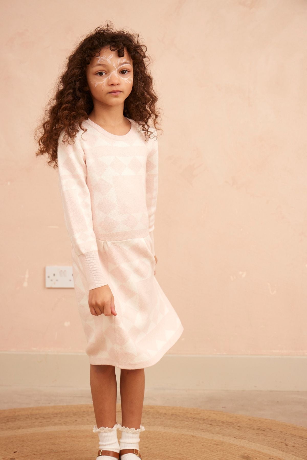 Aztec Dress | Blush by MIKA & MILO, organic cotton, vetted by KIDDYKIND