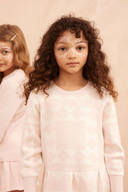 Aztec Dress | Blush by MIKA & MILO, organic cotton, vetted by KIDDYKIND