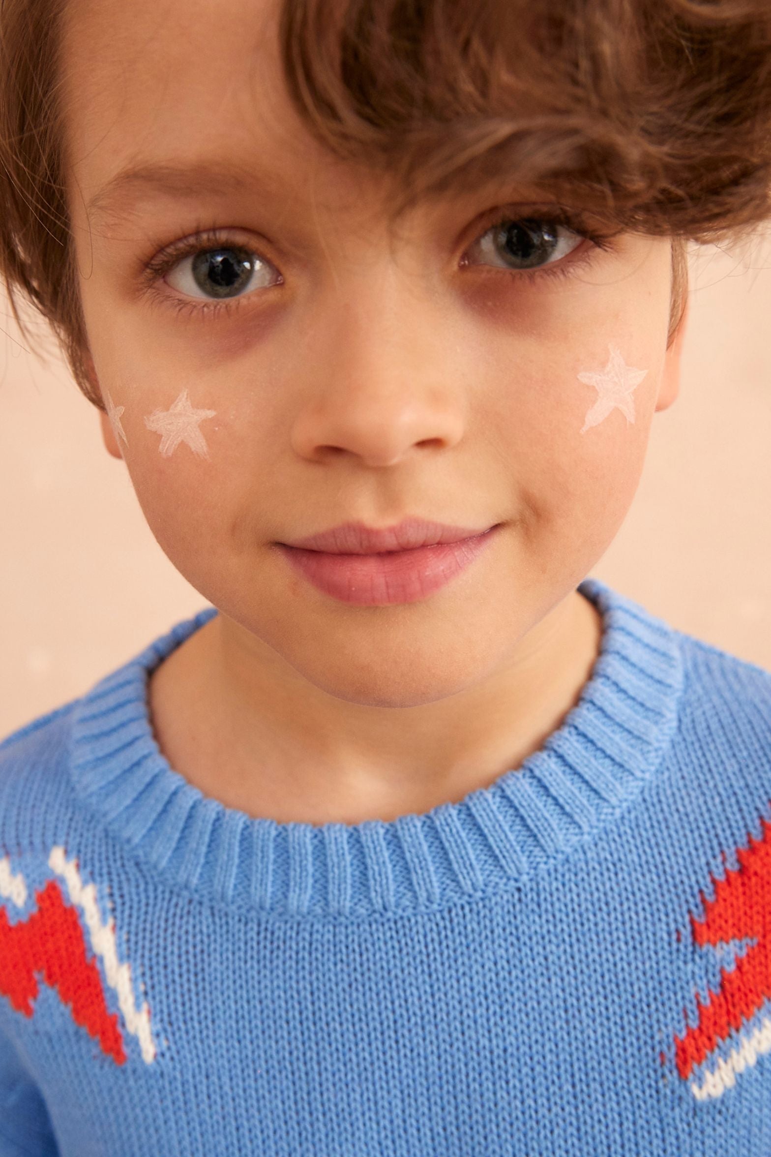 MIKA & MILO Bolt Storm Jumper | Azure - - organic cotton cashmere