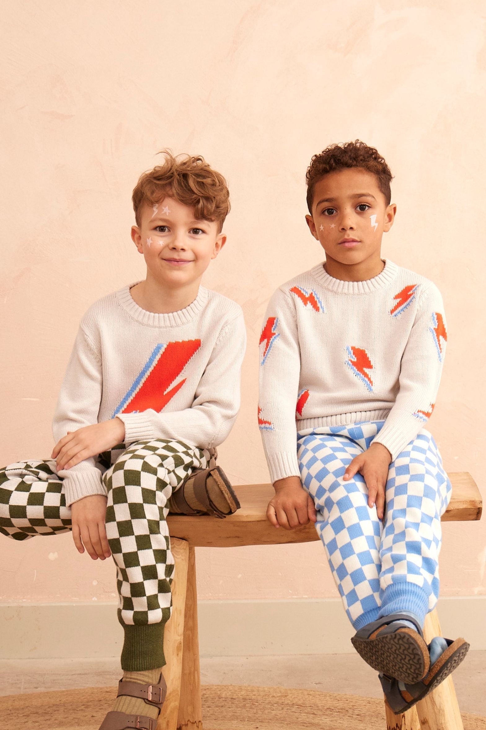 Bolt Storm Jumper | Chalk by MIKA & MILO, organic cotton, vetted by KIDDYKIND
