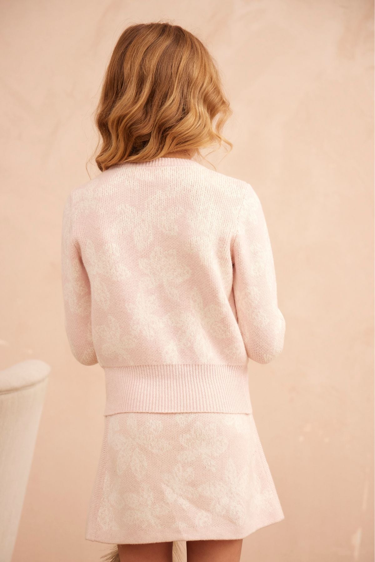 Chestnut Leaves Cardigan | Blush