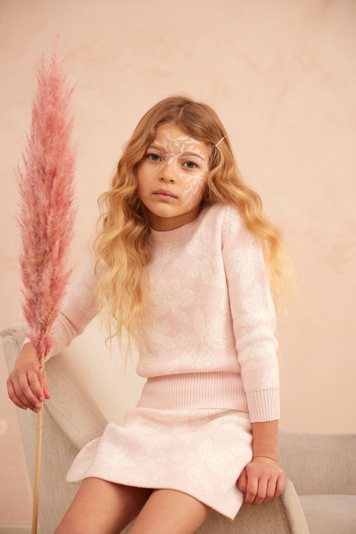 Chestnut Leaves Jumper | Blush by MIKA & MILO, organic cotton, vetted by KIDDYKIND