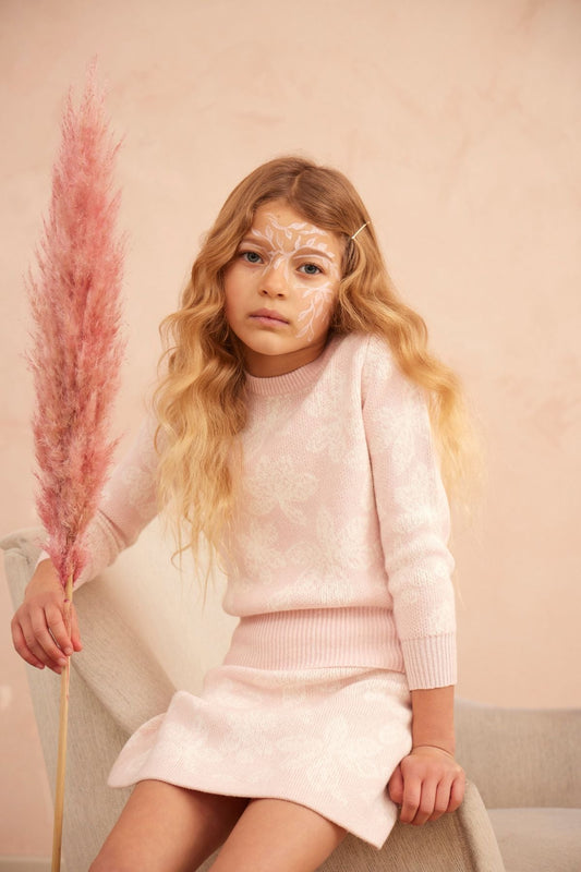 Chestnut Leaves Jumper | Blush by MIKA & MILO, organic cotton, vetted by KIDDYKIND