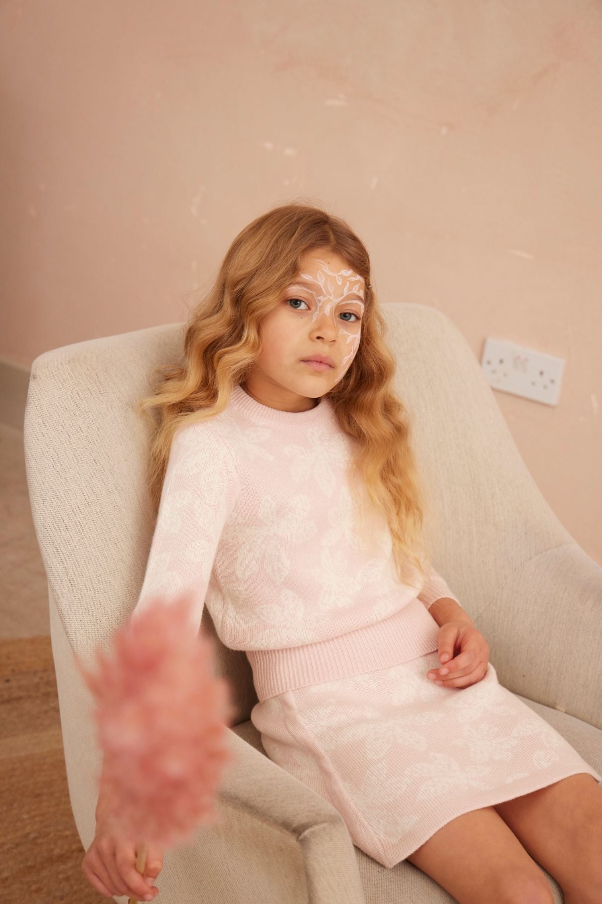 Chestnut Leaves Jumper | Blush by MIKA & MILO, organic cotton, vetted by KIDDYKIND