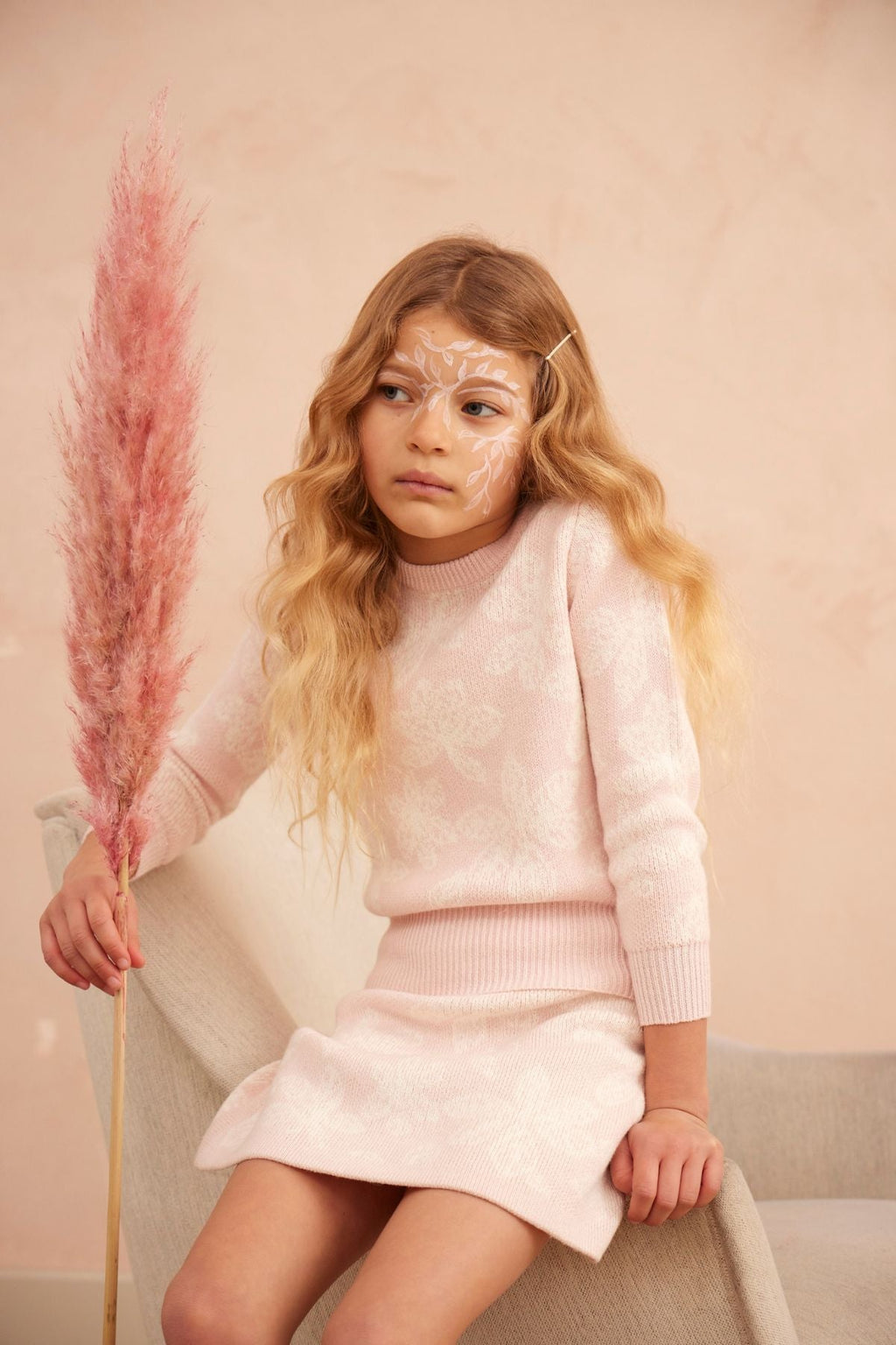 Chestnut Leaves Jumper | Blush