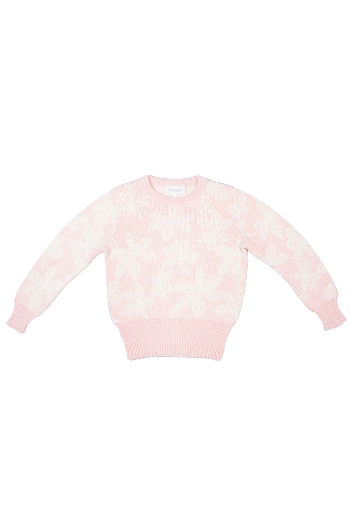 Chestnut Leaves Jumper | Blush by MIKA & MILO, organic cotton, vetted by KIDDYKIND