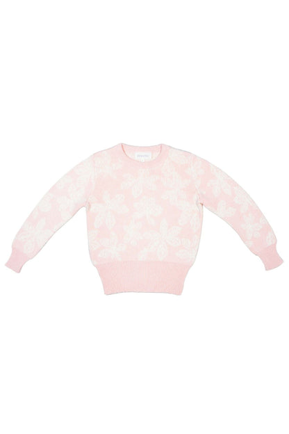 Chestnut Leaves Jumper | Blush by MIKA & MILO, organic cotton, vetted by KIDDYKIND