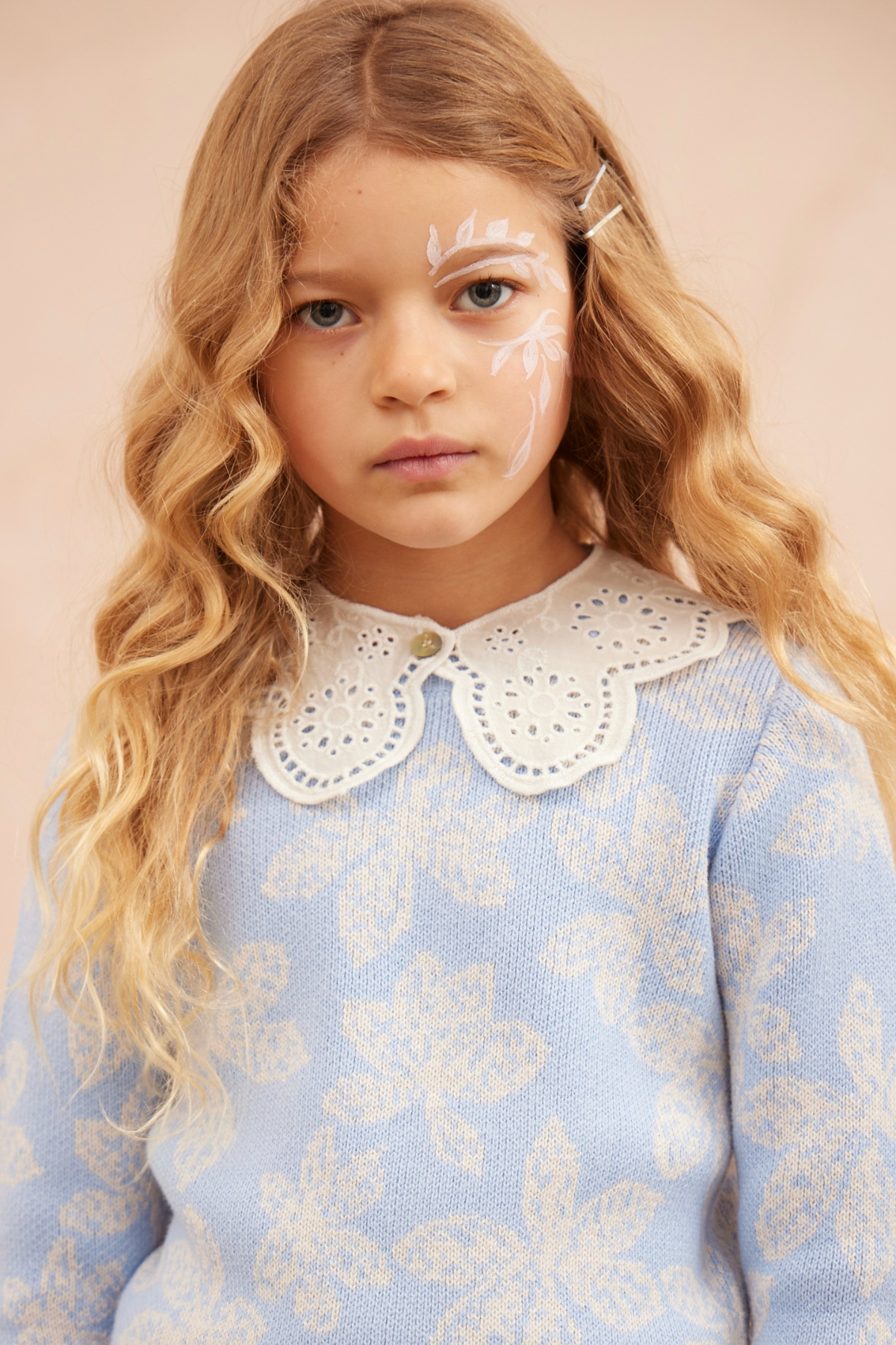 Chestnut Leaves Jumper | Sky