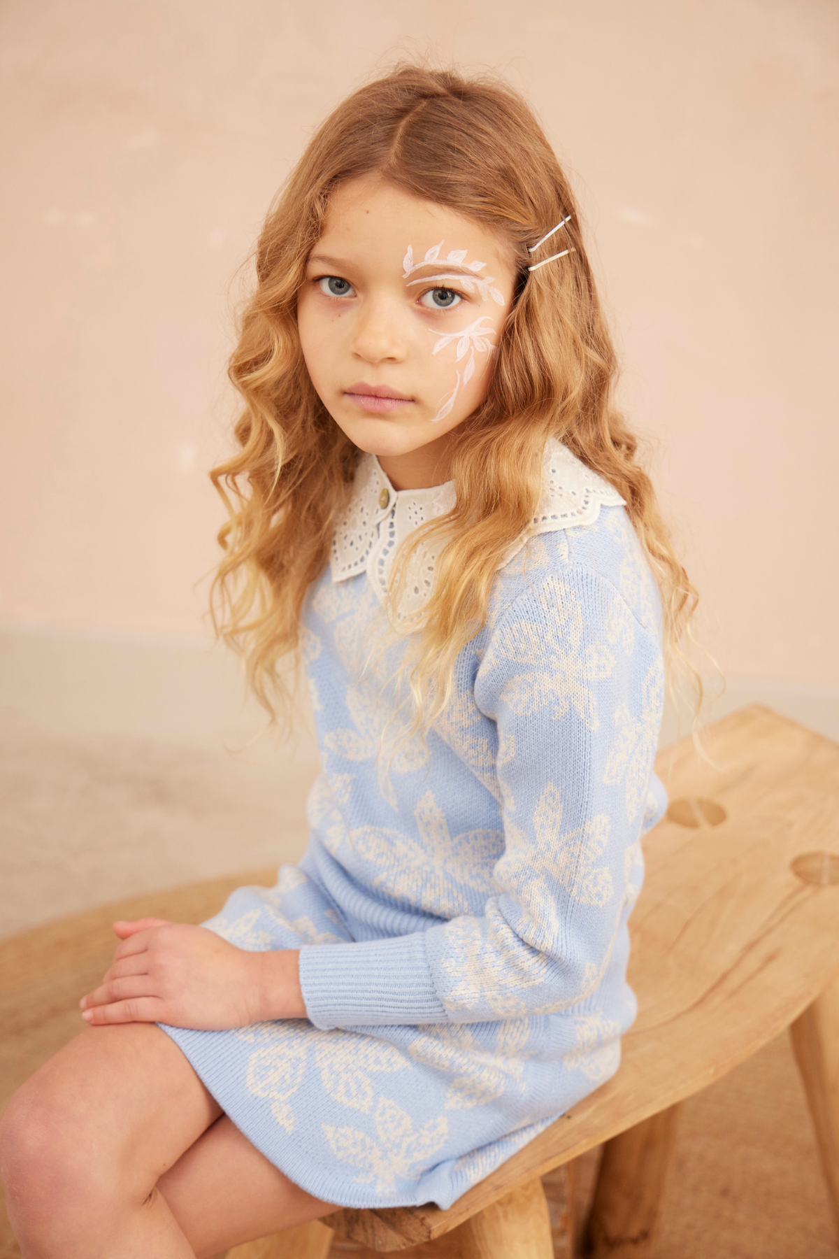 Chestnut Leaves Jumper | Sky