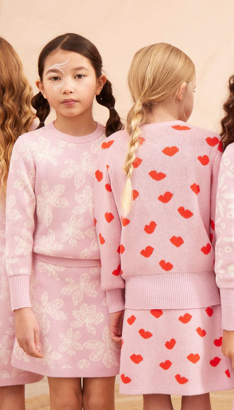 Chestnut Leaves Jumper | Bubble Gum