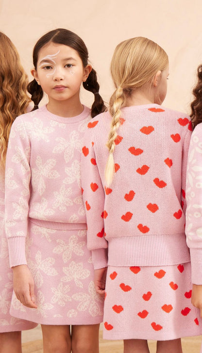 Chestnut Leaves Jumper | Bubble Gum