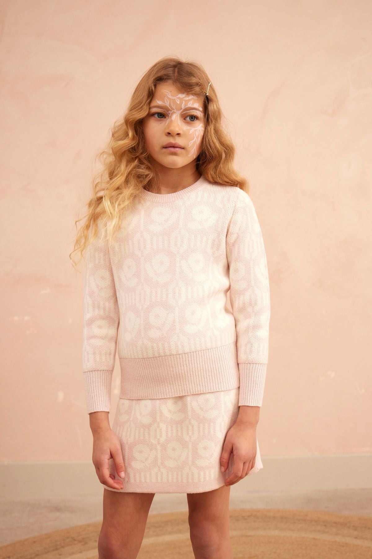 Flower Power Pencil Skirt | Blush