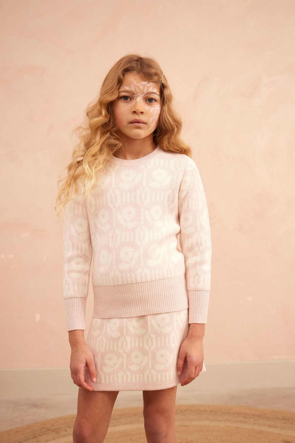 Flower Power Pencil Skirt | Blush