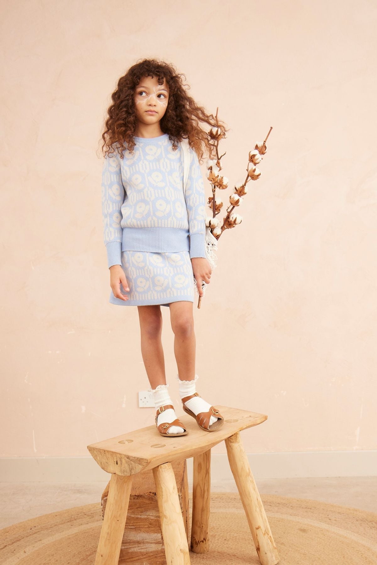 Flower Power Jumper | Sky